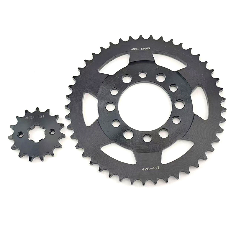428 Chain - Ｍotorcycle Front Rear Sprockets For Yamaha