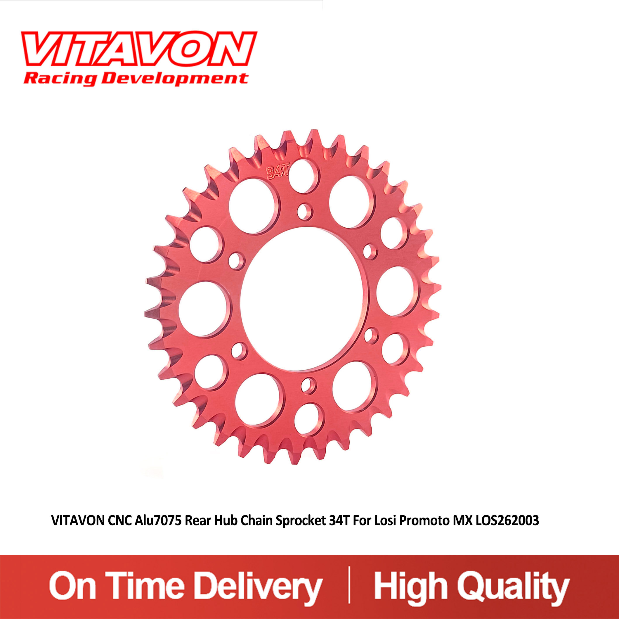 VITAVON CNC Alu7075 Rear Hub C - Chain Sprocket Set recension och pris