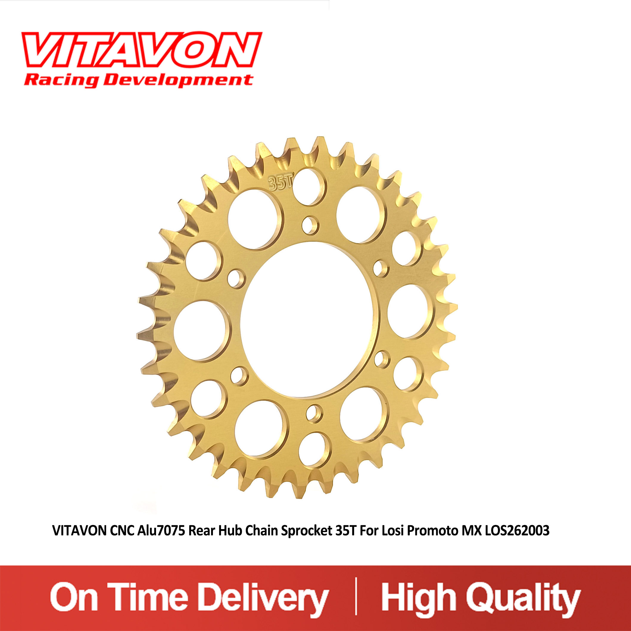 VITAVON CNC Alu7075 Rear Hub C - Chain Sprocket Set recension och pris