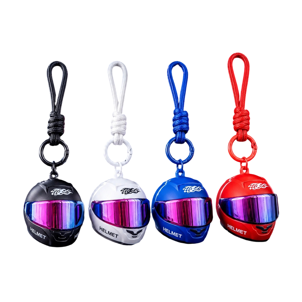Cool Colorful Helmet Keychain  - Bicycle Chain recension och pris
