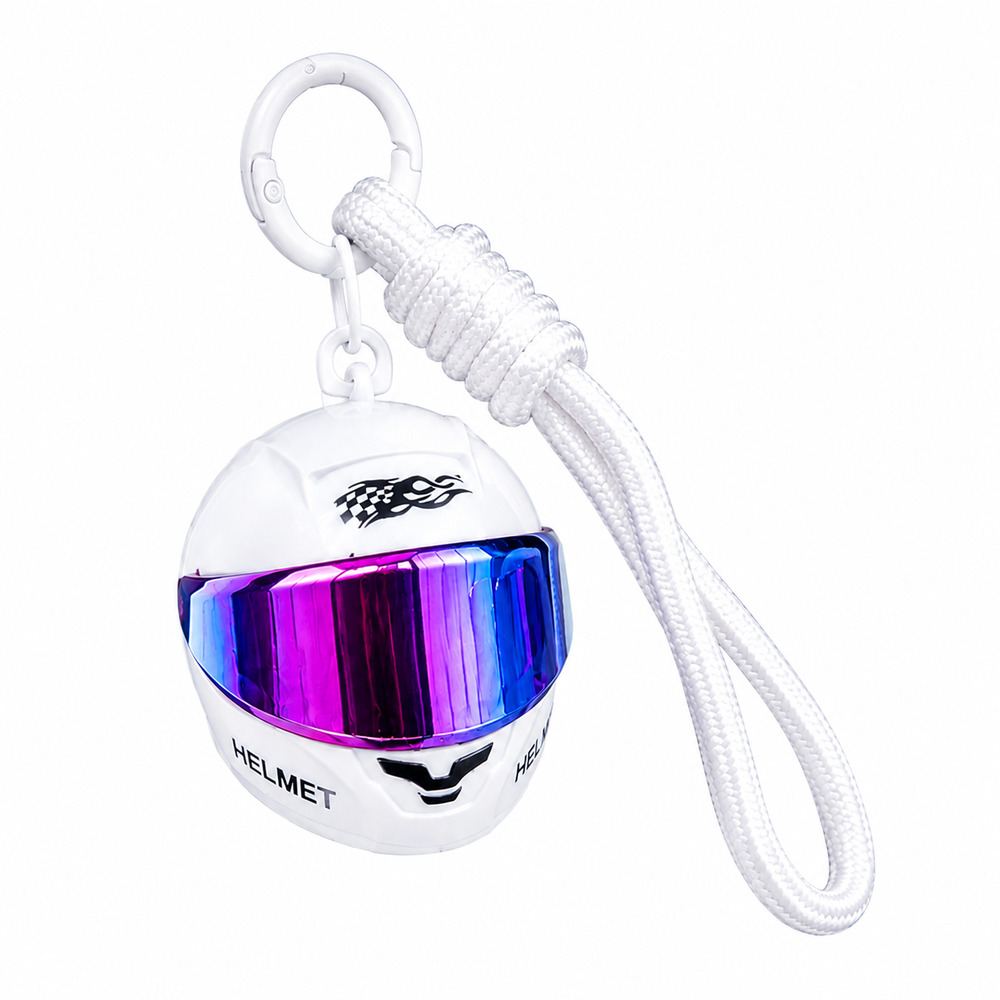Cool Colorful Helmet Keychain  - Bicycle Chain recension och pris